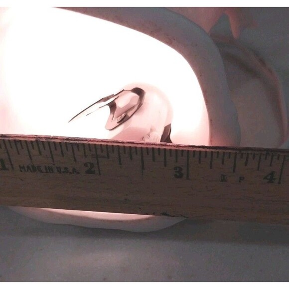 Vintage Ceramic Night Light Accent Lamp Tree Stump Birds Leaves Soft Glow 1950s - Picture 8 of 13